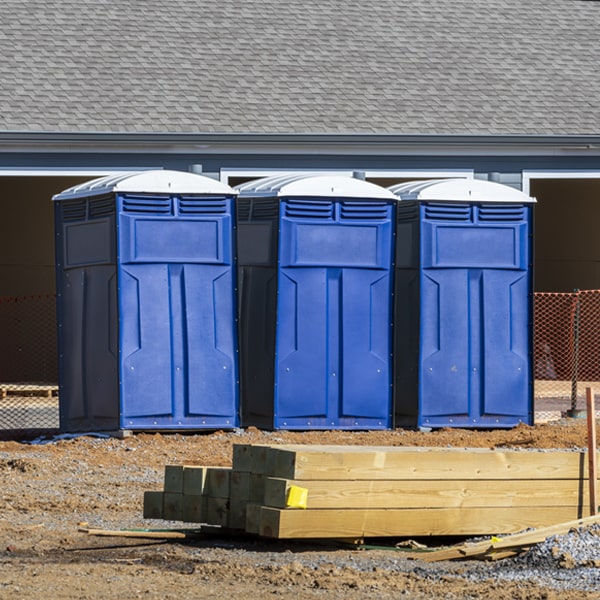 are there any restrictions on where i can place the porta potties during my rental period in Fairview